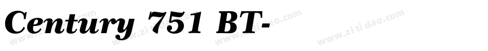 Century 751 BT字体转换